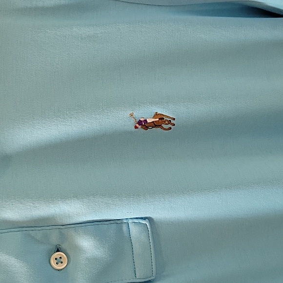 Ralph Lauren Men's Polo-Color Sky Blue-Short Sleeve - Picture 5 of 5